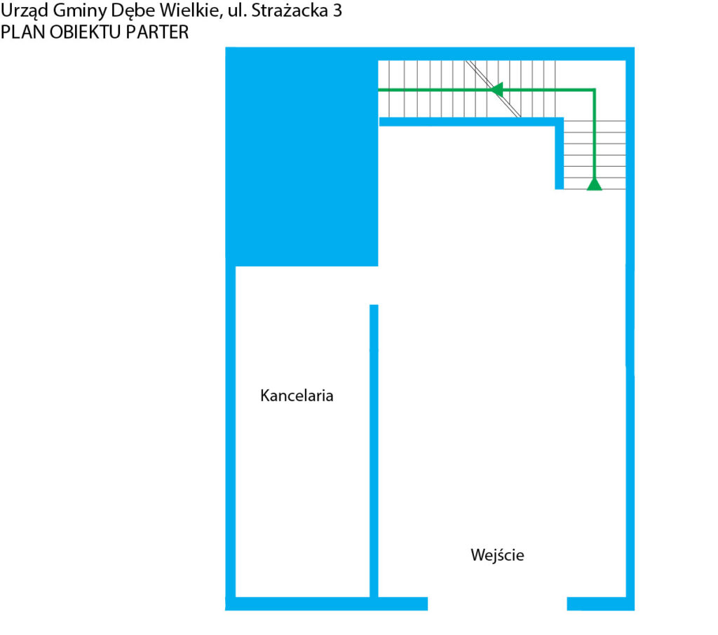 Obraz ilustruje plan obiektu - parter.