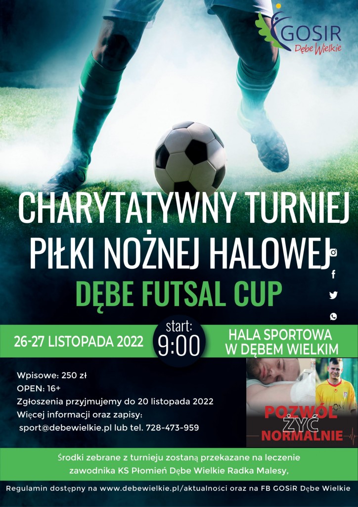 Plakat Turnieju Futsal