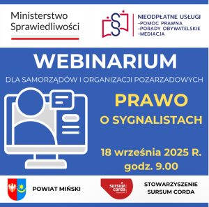 Miniaturka artykułu Bezpłatne webinarium na temat ustawy o ochronie sygnalistów
